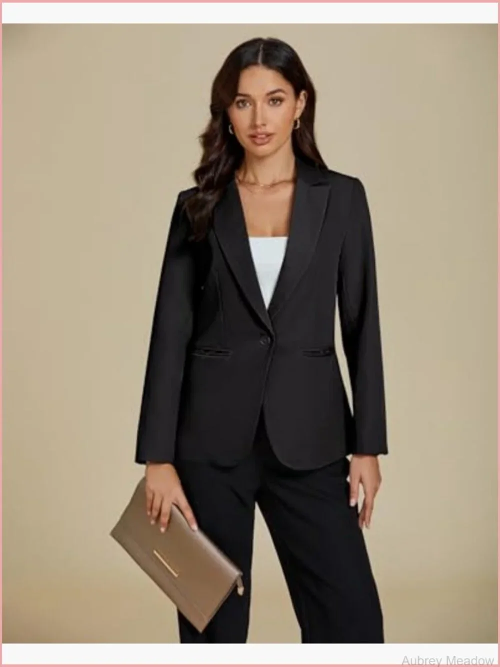 Dressy Blazers for Women Button Long Sleeve Lapel Business Casual Office Work